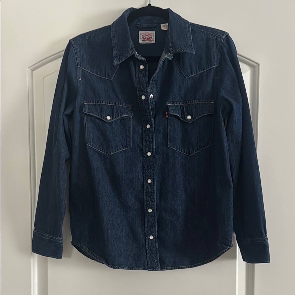 Levi's Indigo Western Denim Button-Up Shirt